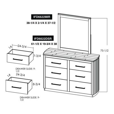 Mezquite 6 Drawer Dresser 13 Mezquite 6 Drawer Dresser IFD6622DSR IFD6622DSR 07