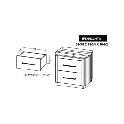 Mezquite 2 Drawer Nightstand 13 Mezquite 2 Drawer Nightstand IFD6622NTS IFD6622NTS 07