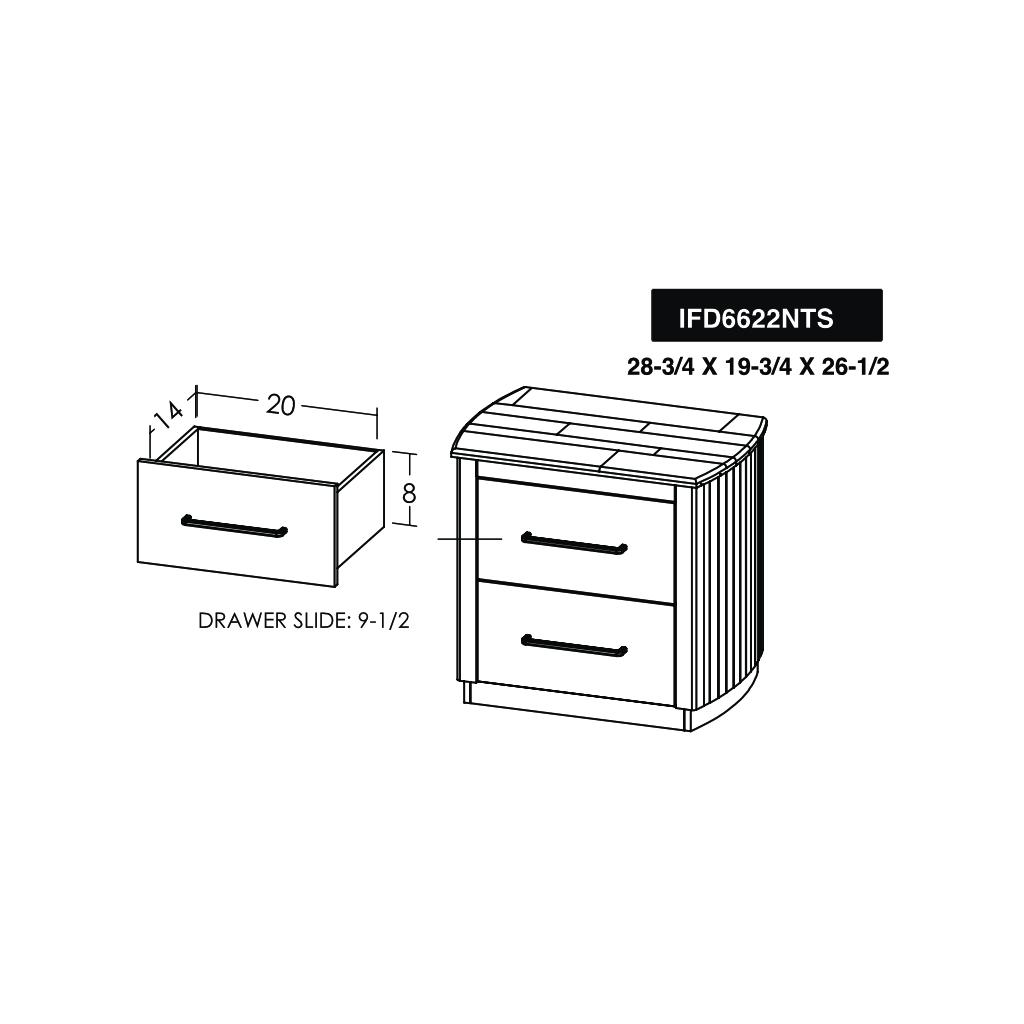 Mezquite 2 Drawer Nightstand 7 Mezquite 2 Drawer Nightstand - Image 7