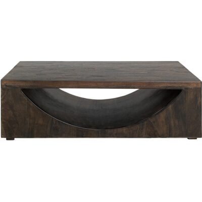 Dark Mezquite Wooden Cocktail Table