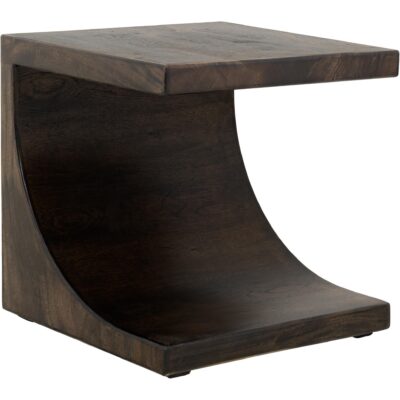 Dark Mezquite Wooden End Table