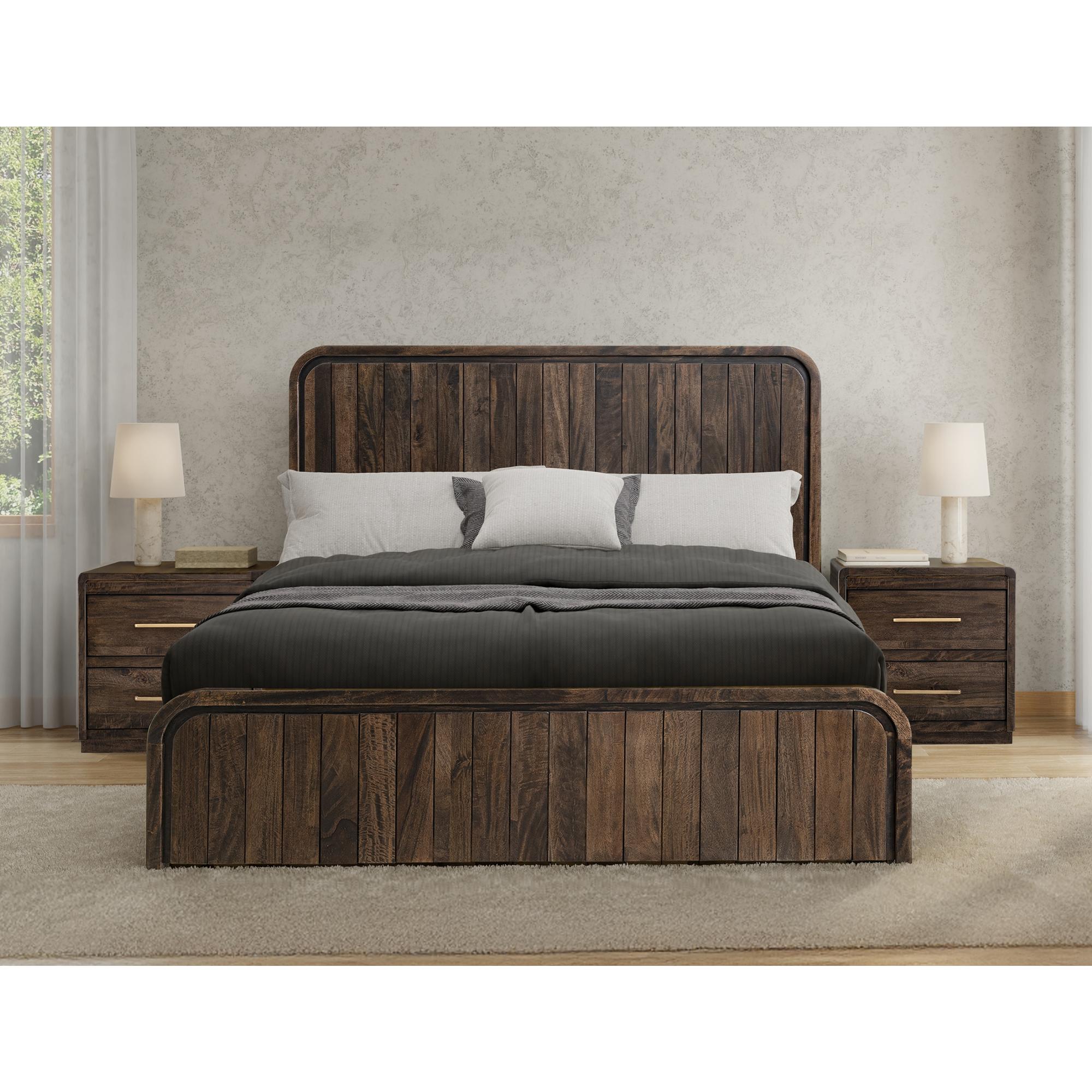 Dark Mezquite 2 Drawer Nightstand 5 Dark Mezquite 2 Drawer Nightstand - Image 5