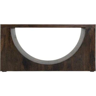 Dark Mezquite Wooden Sofa Table