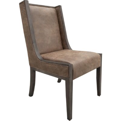 Dark Mezquite Wooden Chair