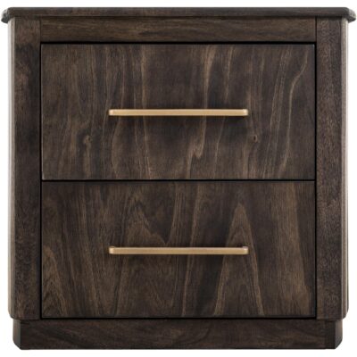 Dark Mezquite 2 Drawer Nightstand