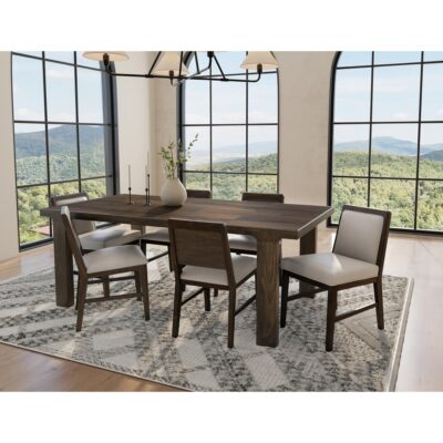 Dark Mezquite Wooden Table 12 Dark Mezquite Wooden Table IFD6632TBL IFD6632TBL 05