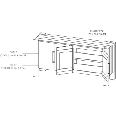 Luma 4 Doors Console 19 Luma 4 Doors Console IFD6801CNS IFD6801CNS 10