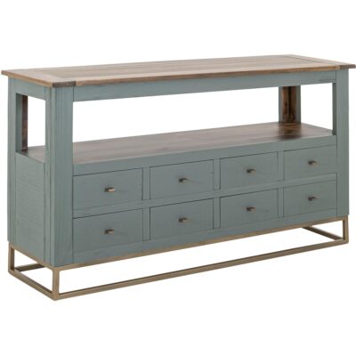Timber 8 Drawer 1 Shelf Sofa Table IFD7751SFTGN IFD7751SFTGN 02