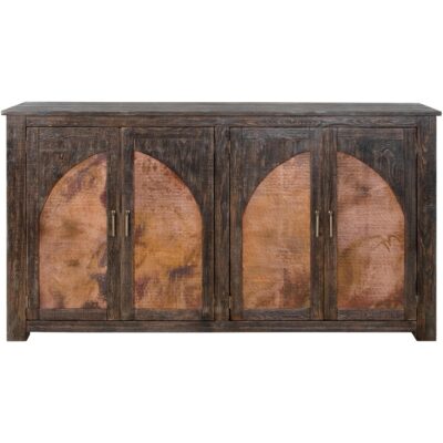 Blackburn 4 Copper-Paneled Door Console