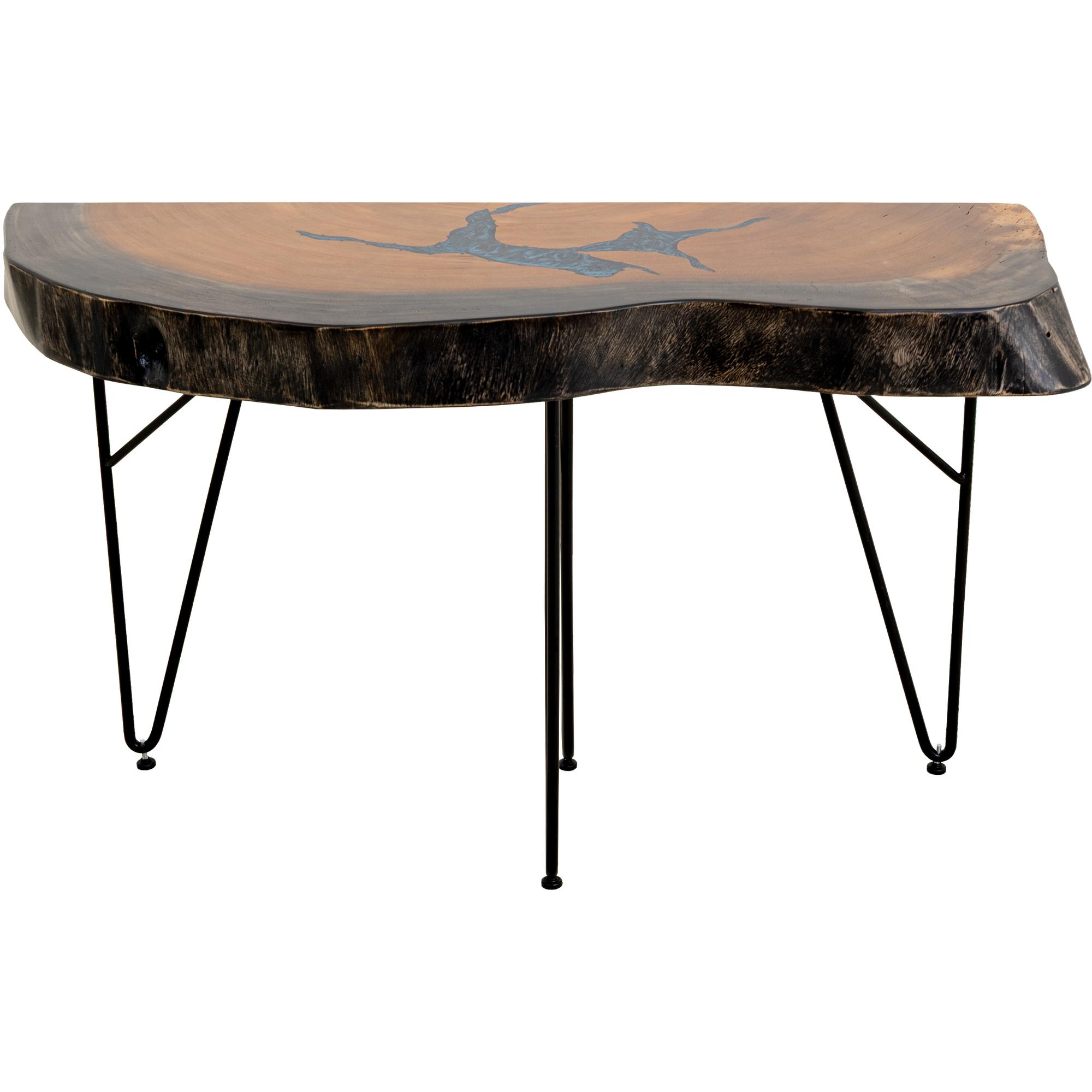 Parota Epoxy Live Edge Sofa Table 1 Parota Epoxy Live Edge Sofa Table