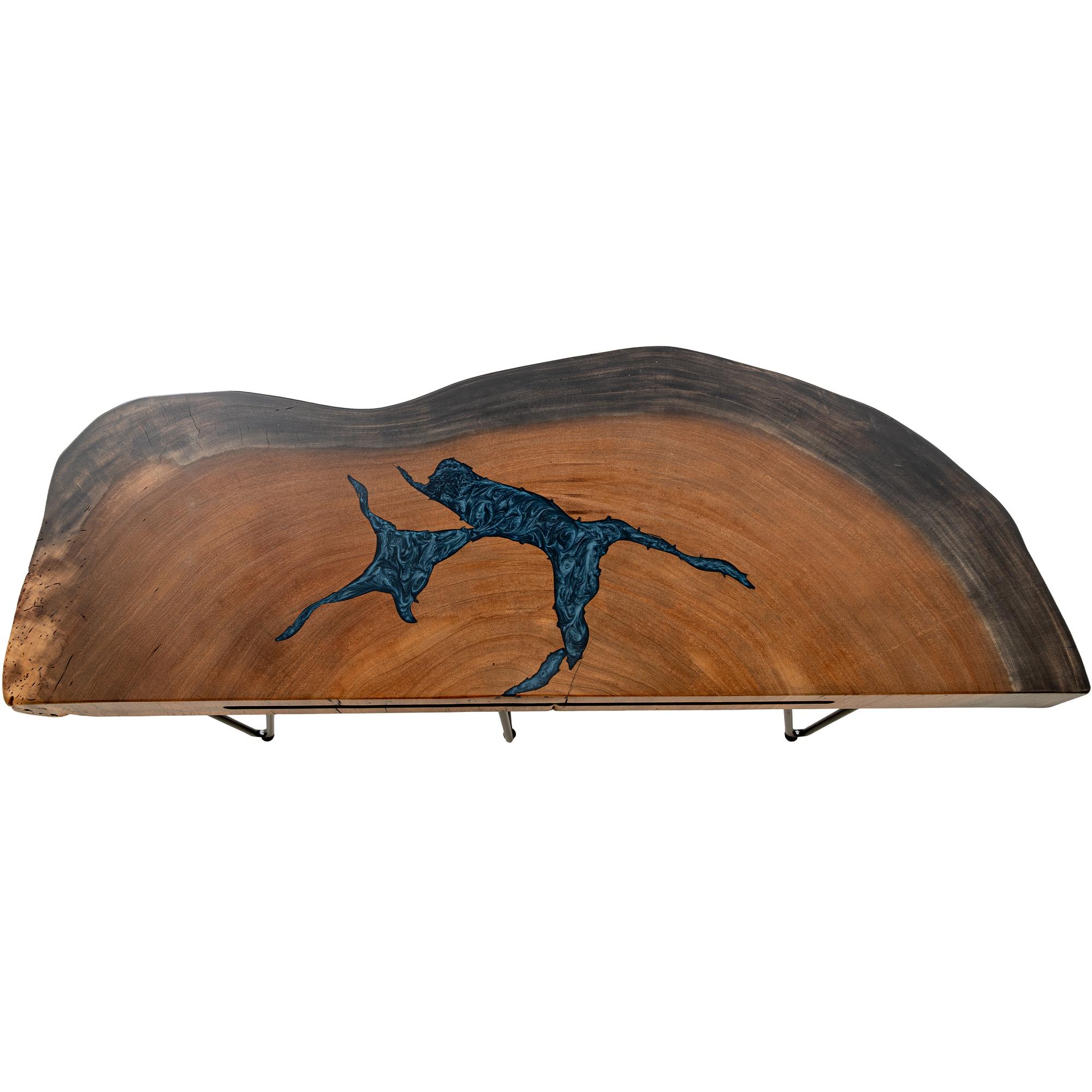 Parota Epoxy Live Edge Sofa Table 2 Parota Epoxy Live Edge Sofa Table - Image 2