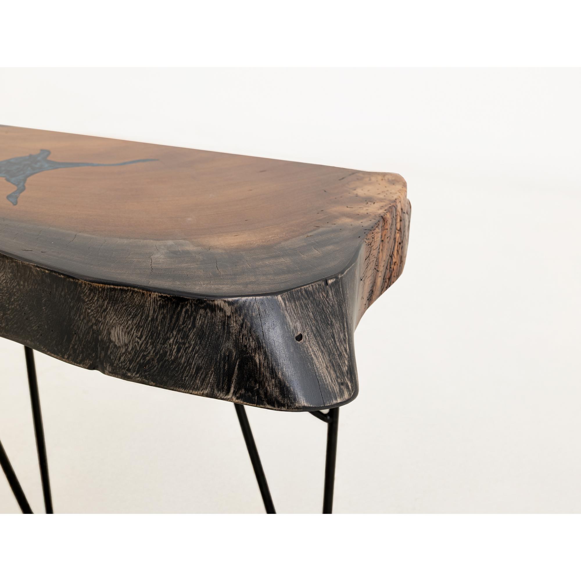 Parota Epoxy Live Edge Sofa Table 6 Parota Epoxy Live Edge Sofa Table - Image 6