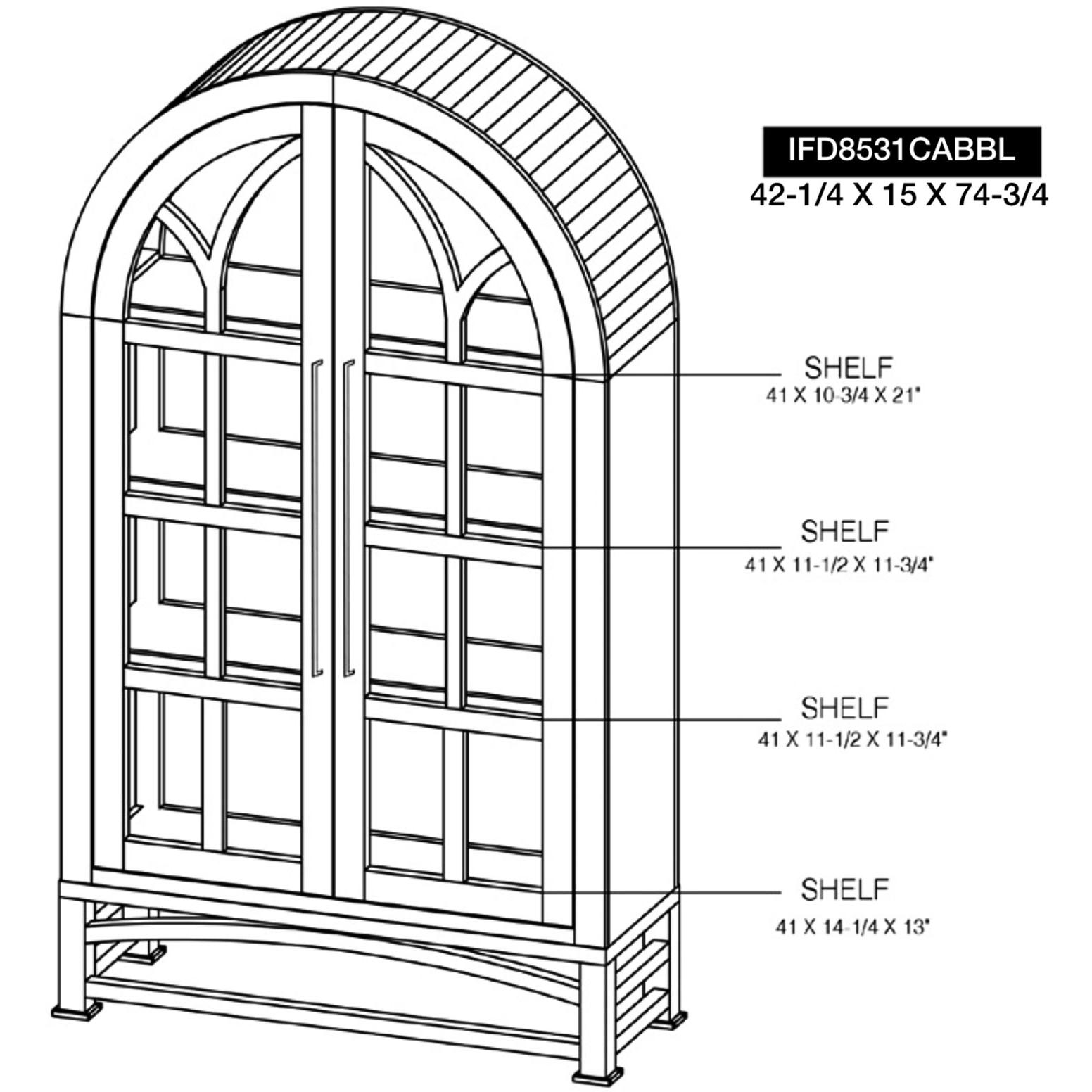 Obsidian 2 Glass Door Cabinet 11 Obsidian 2 Glass Door Cabinet - Image 11