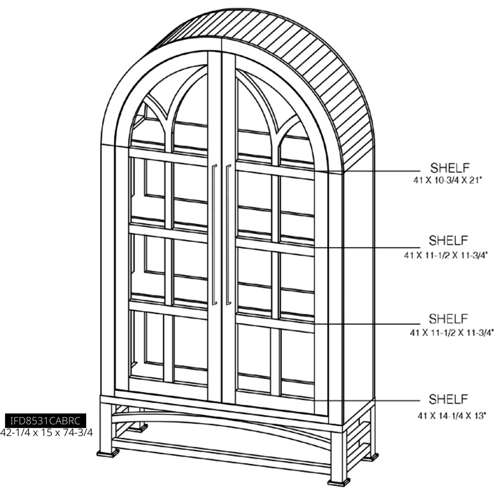 Obsidian 2 Glass Door Cabinet 11 Obsidian 2 Glass Door Cabinet - Image 11