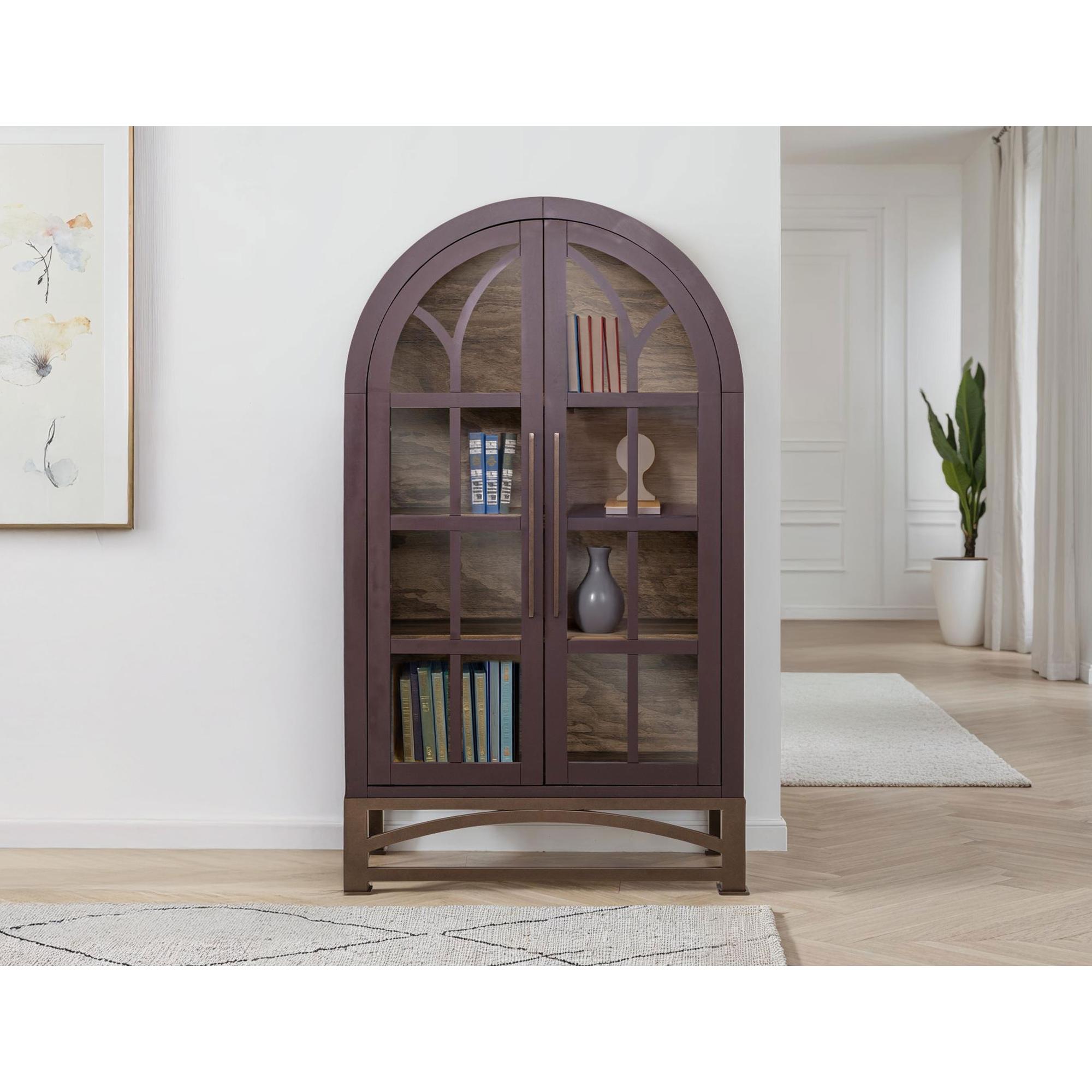 Obsidian 2 Glass Door Cabinet 4 Obsidian 2 Glass Door Cabinet - Image 4