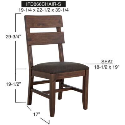 Parota Seat Chair 21 Parota Seat Chair IFD866CHAIR-S IFD866CHAIR S 11