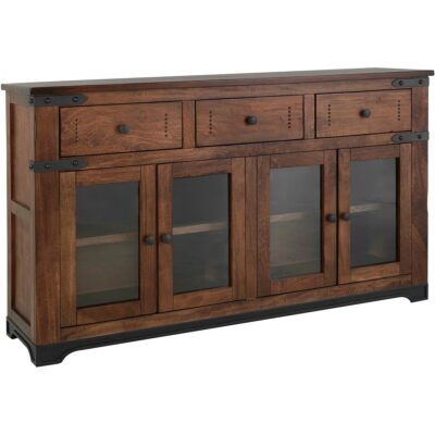 Parota 3 Drawer 4 Glass Doors 70" Console 14 Parota 3 Drawer 4 Glass Doors 70" Console IFD866CONS IFD866CONS 02