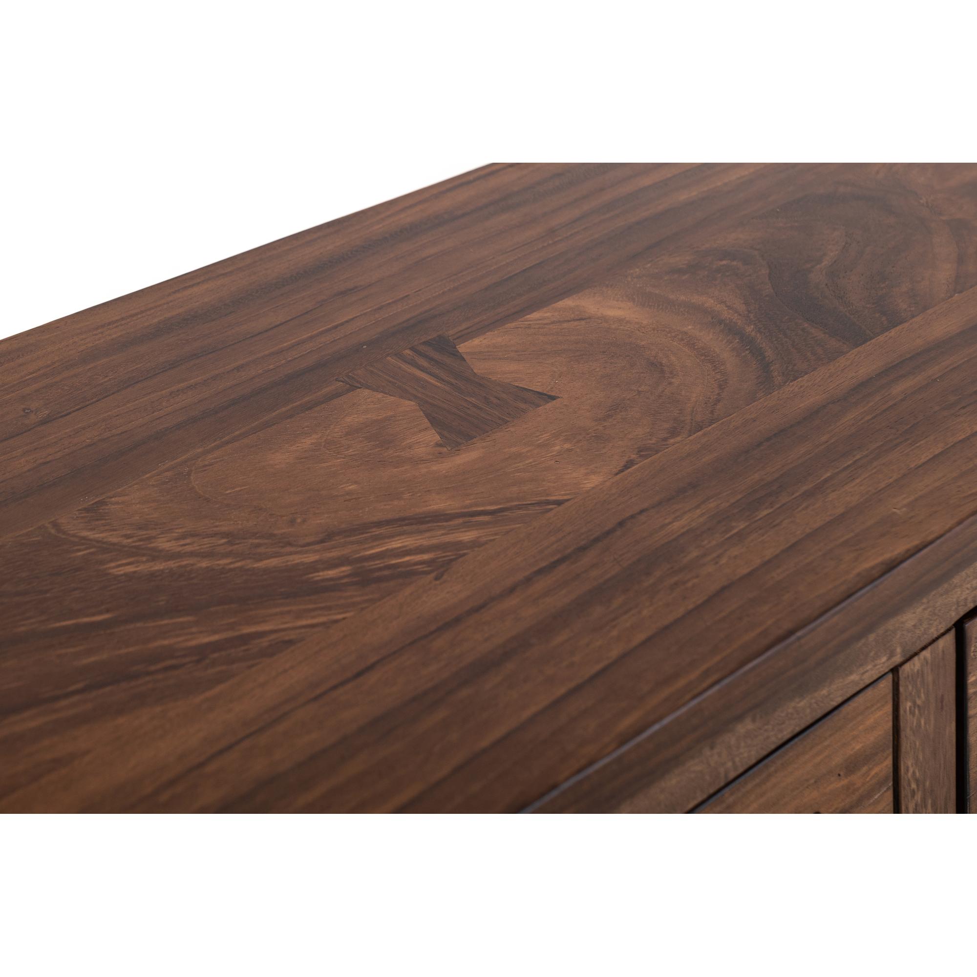 Parota 3 Drawer 4 Glass Doors 70" Console 10 Parota 3 Drawer 4 Glass Doors 70" Console - Image 10