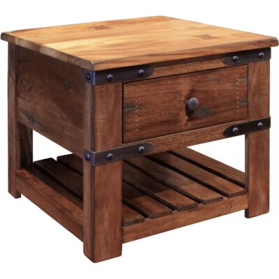 Parota 1 Drawer End Table