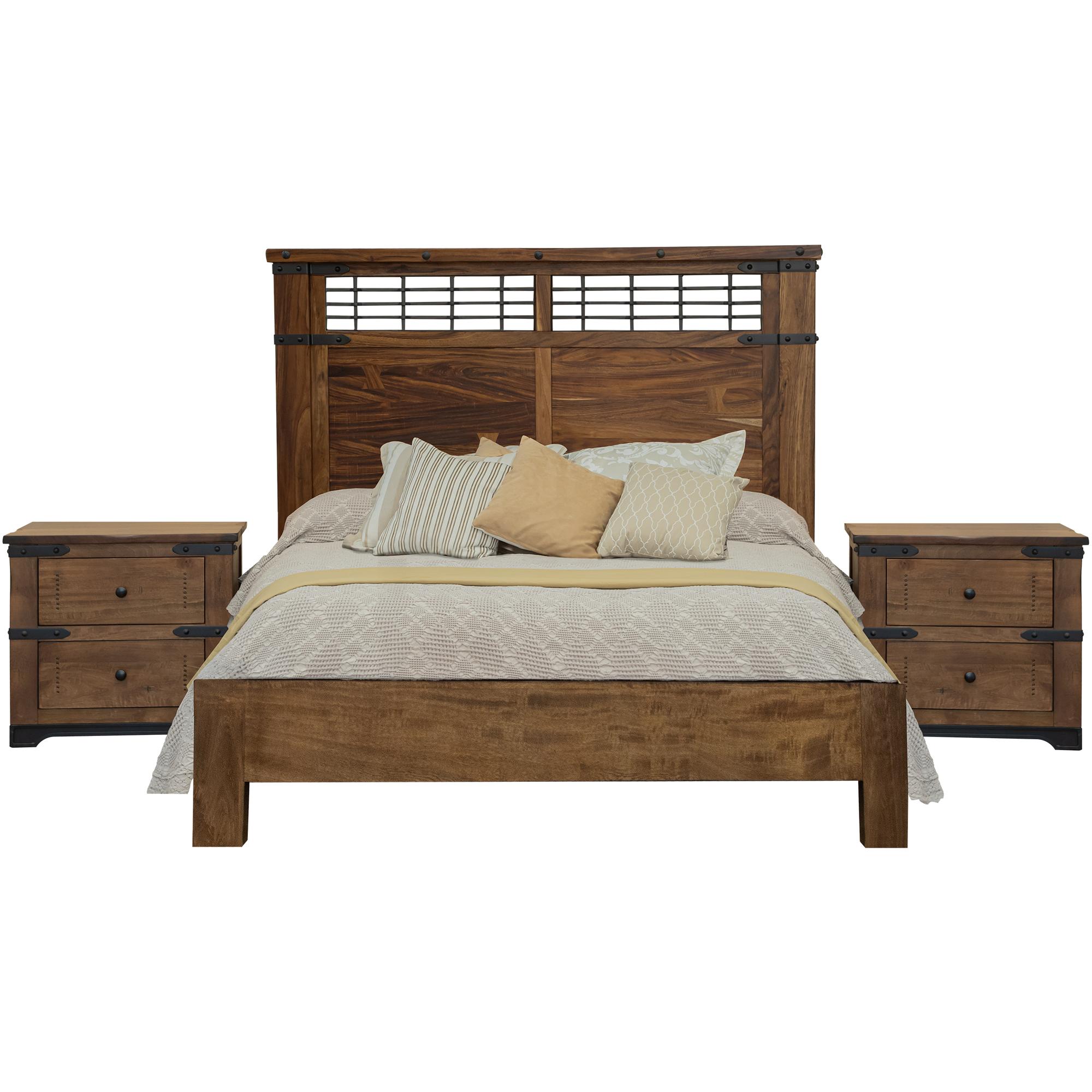 Parota 2 Drawer Nightstand 2 Parota 2 Drawer Nightstand - Image 2