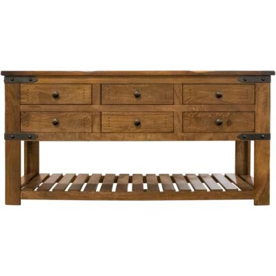 Parota 6 Drawer Sofa Table IFD866SOFA IFD866SOFA 02