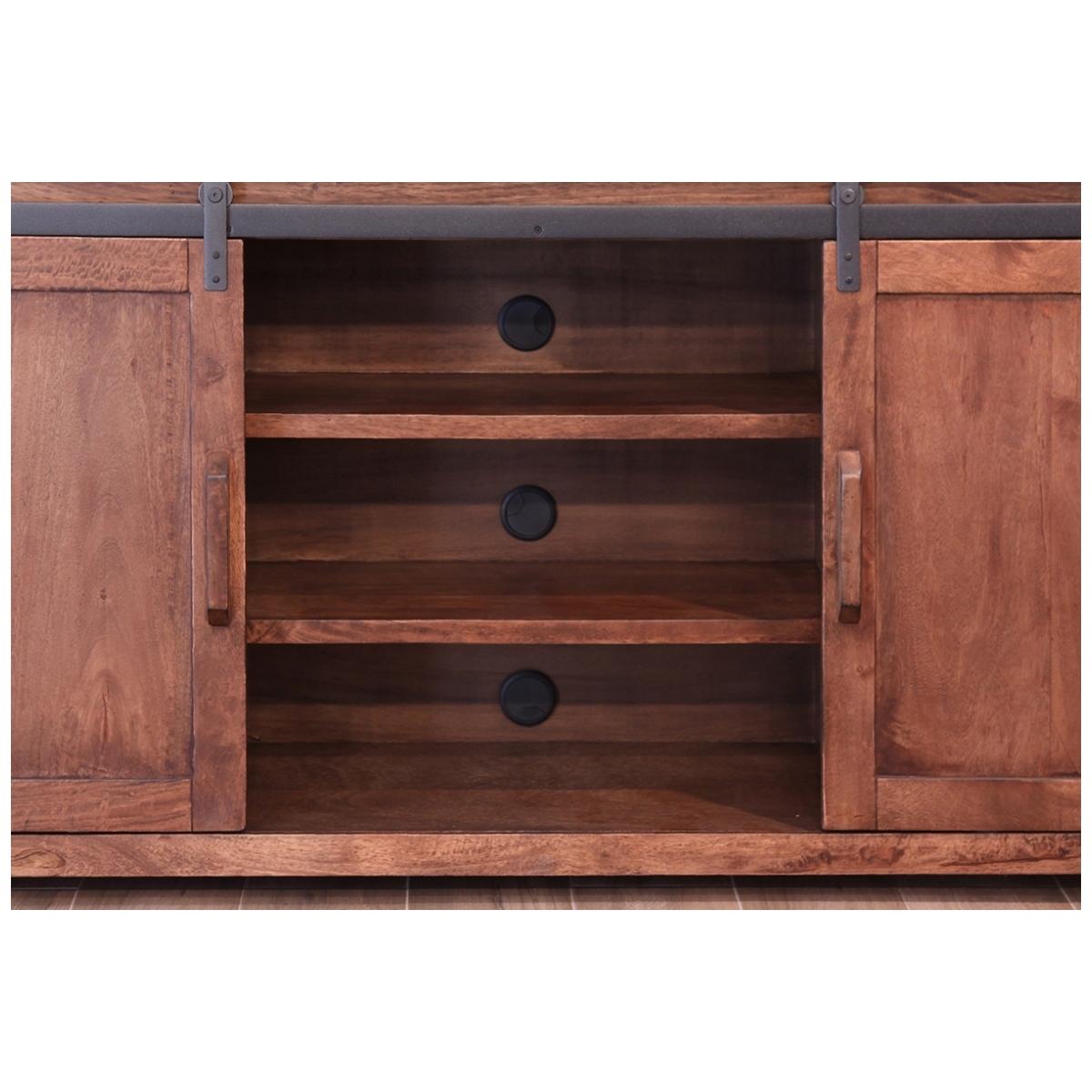 Parota 4 Doors 60" TV Stand 4 Parota 4 Doors 60" TV Stand - Image 4