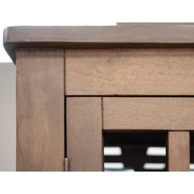 Natural Parota 2 Glass Door 1 Drawer Cabinet 12 Natural Parota 2 Glass Door 1 Drawer Cabinet IFD8681CAB IFD8681CAB 06