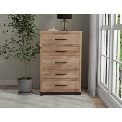Natural Parota 5 Drawer Chest IFD8681CHT IFD8681CHT 03