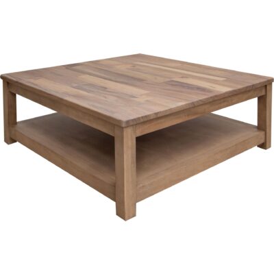 Natural Parota Square Cocktail Table