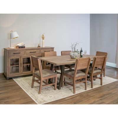 Natural Parota 3 Drawer 4 Glass Doors Console 11 Natural Parota 3 Drawer 4 Glass Doors Console IFD8681CNS IFD8681CNS 04