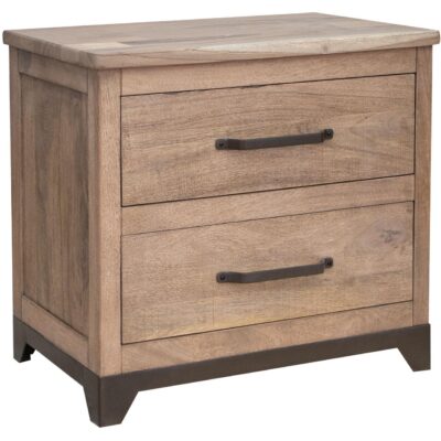 Natural Parota 2 Drawer Nightstand