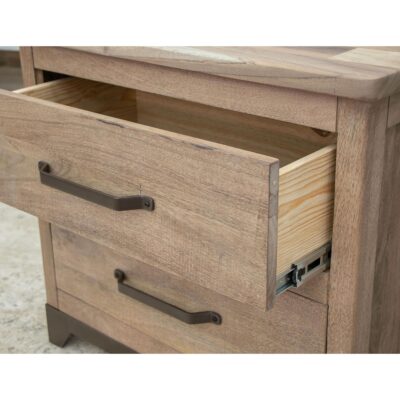 Natural Parota 2 Drawer Nightstand IFD8681NTS IFD8681NTS 07