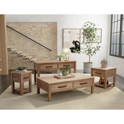 Natural Parota 2 Drawer Sofa Table IFD8681SFT IFD8681SFT 02