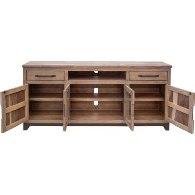 Natural Parota 2 Drawer 2 Door 2 Glass Door 70" TV Stand 11 Natural Parota 2 Drawer 2 Door 2 Glass Door 70" TV Stand IFD8681STN70 IFD8681STN70 03