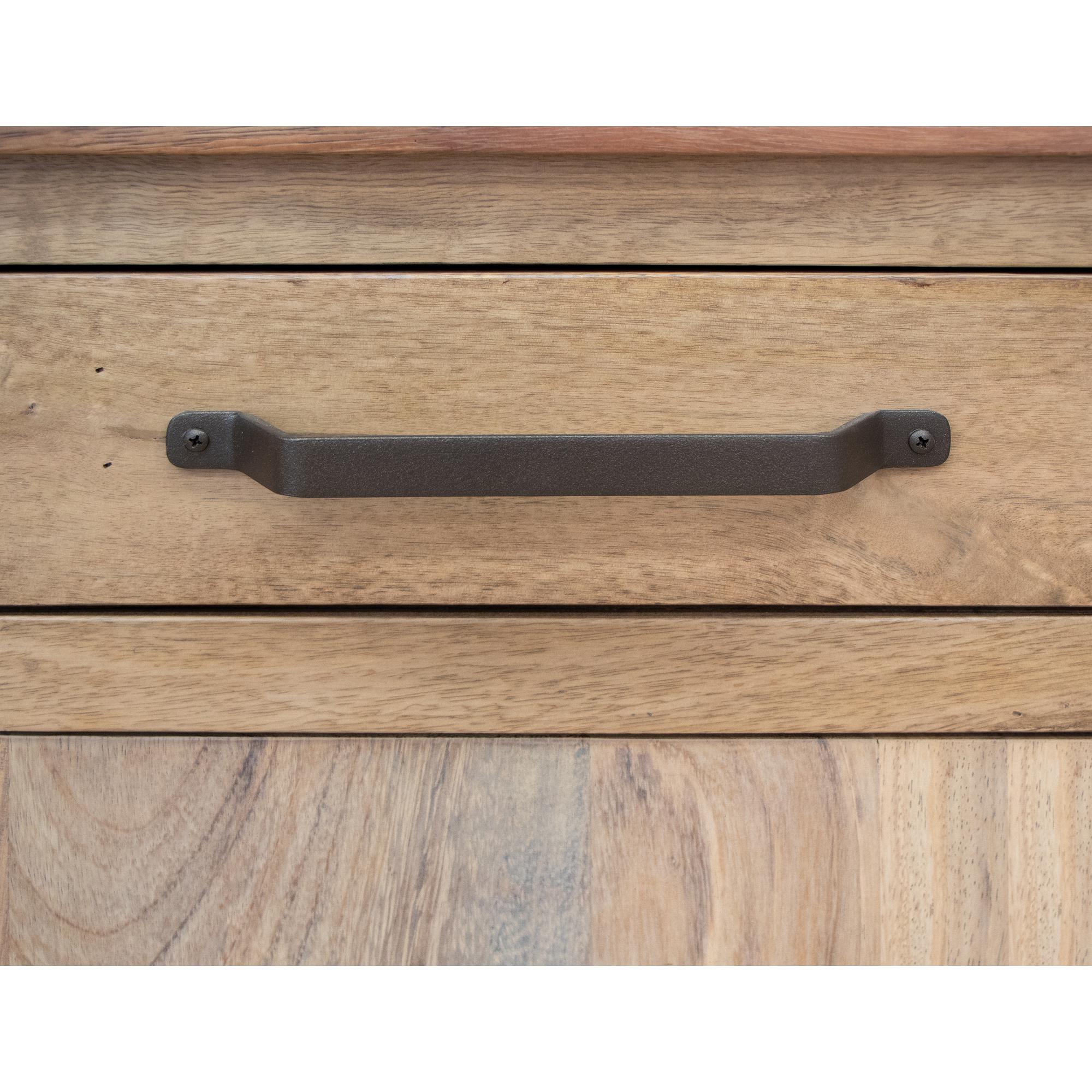 Natural Parota 2 Drawer 2 Door 2 Glass Door 70" TV Stand 7 Natural Parota 2 Drawer 2 Door 2 Glass Door 70" TV Stand - Image 7