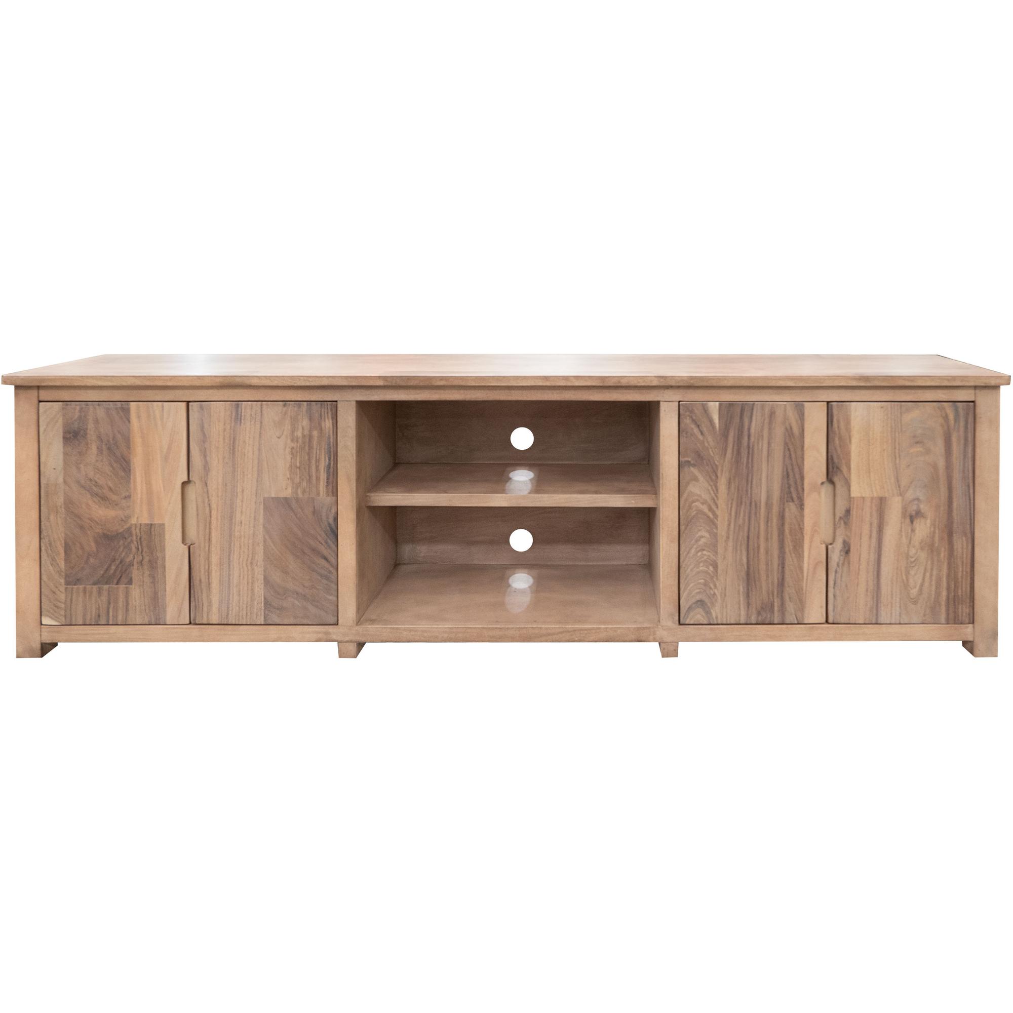 Natural Parota 4 Door TV Stand 88" 1 Natural Parota 4 Door TV Stand 88"