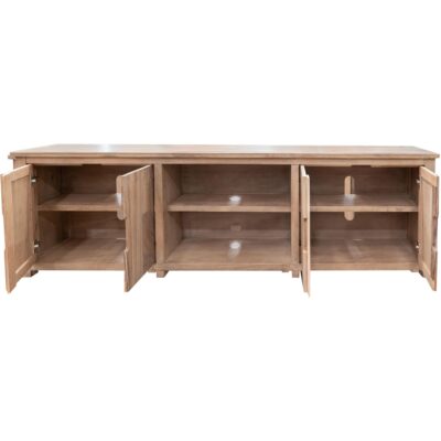Natural Parota 4 Door TV Stand 88" 7 Natural Parota 4 Door TV Stand 88" IFD8681STN88 IFD8681STN88 02