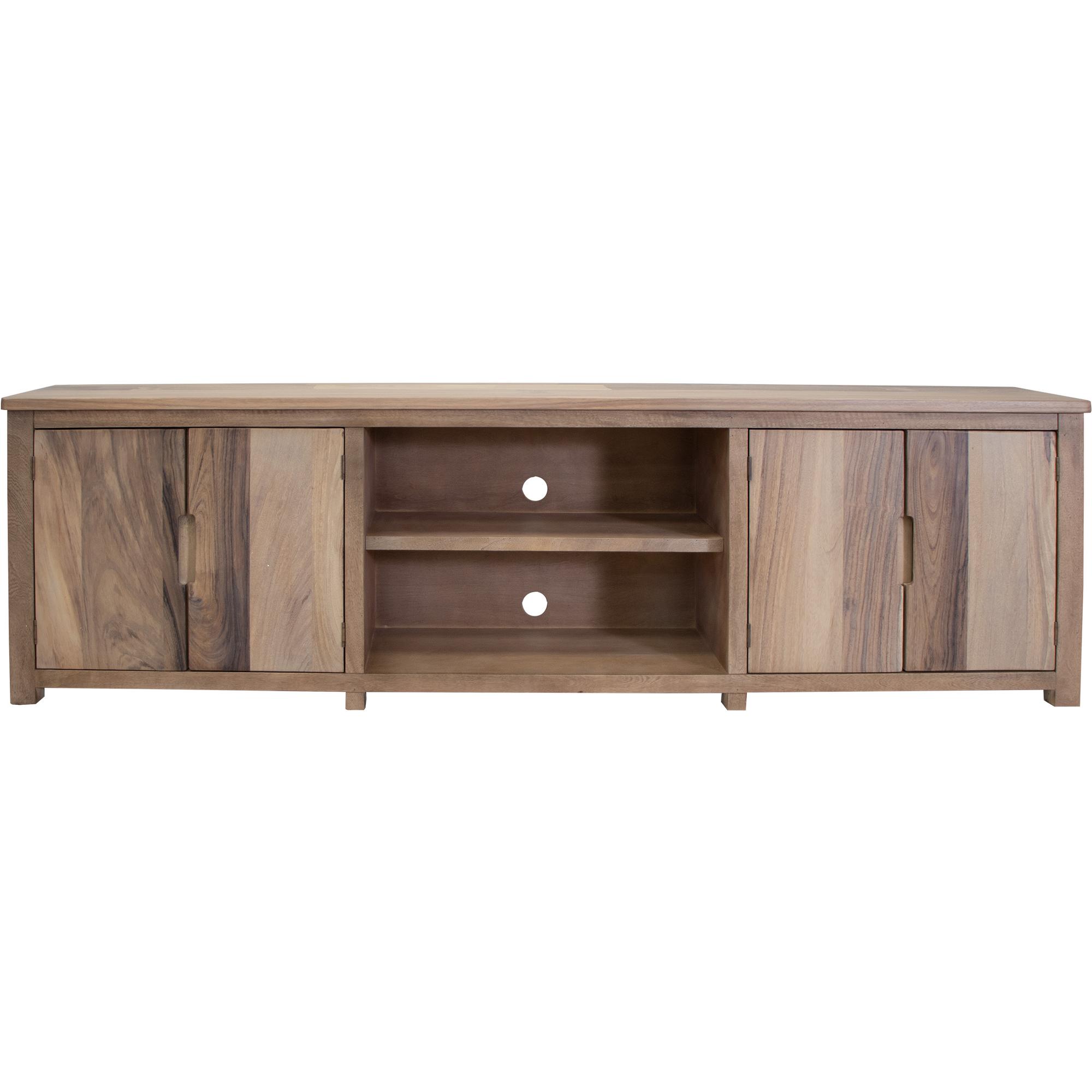 Natural Parota 4 Door 93" TV Stand 1 Natural Parota 4 Door 93" TV Stand