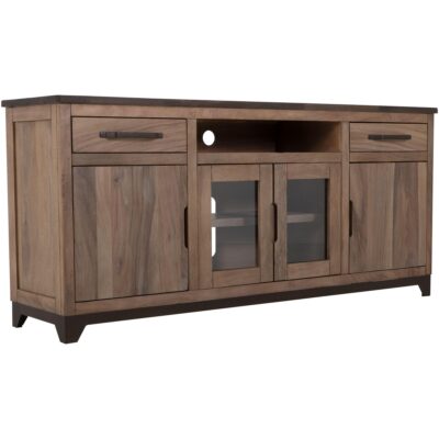 Natural Parota 2 Drawer 2 Door 2 Glass Door Stand 70" 10 Natural Parota 2 Drawer 2 Door 2 Glass Door Stand 70" IFD8682STN70 IFD8682STN70 02