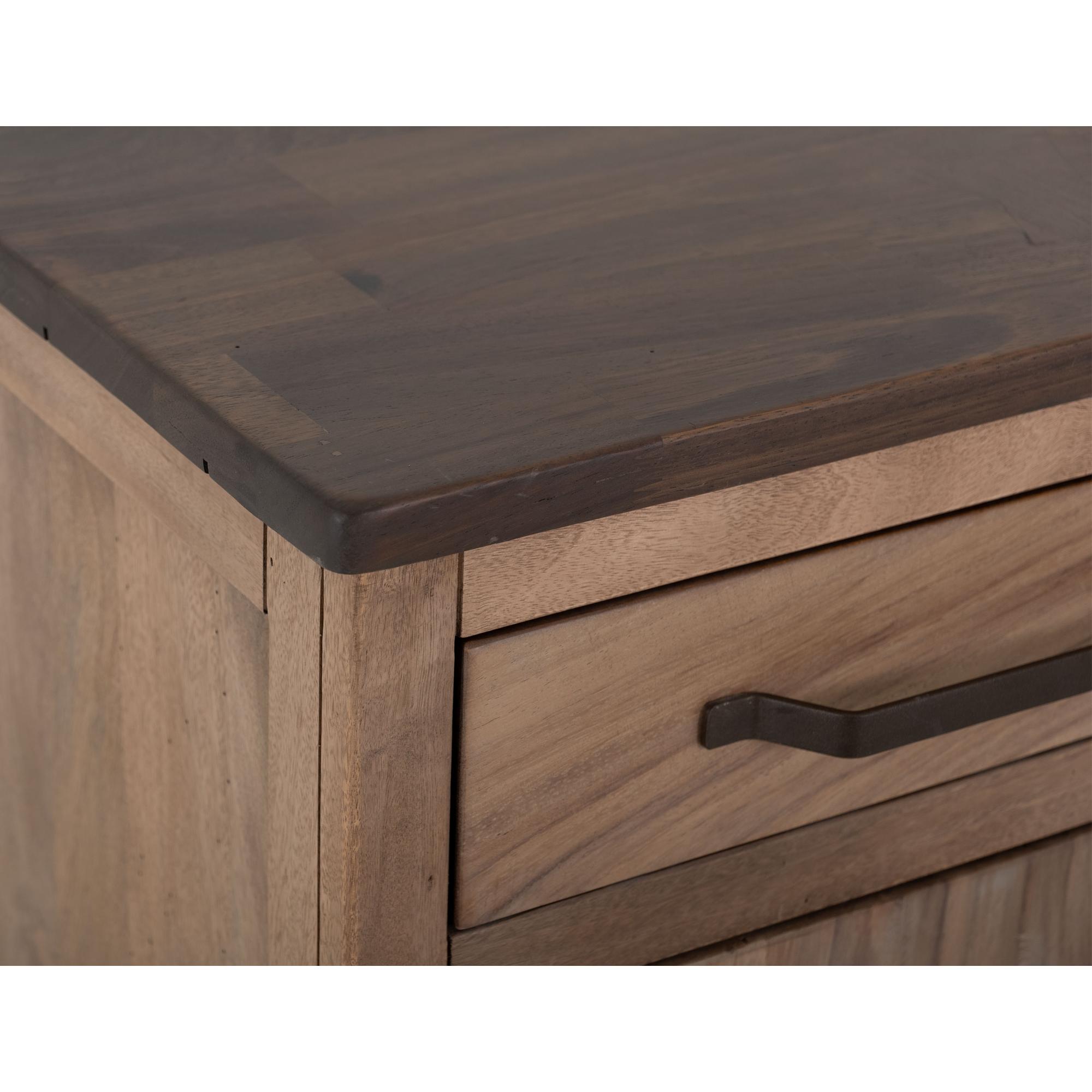 Natural Parota 2 Drawer 2 Door 2 Glass Door Stand 70" 7 Natural Parota 2 Drawer 2 Door 2 Glass Door Stand 70" - Image 7