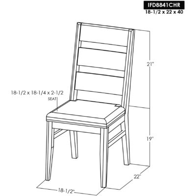 Riverwood Wooden Chair 17 Riverwood Wooden Chair IFD8841CHR IFD8841CHR 09