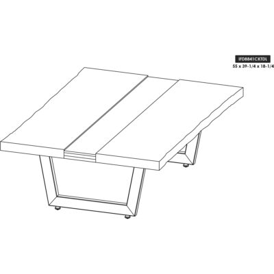 Riverwood Cocktail Table DeLux IFD8841CKTDL IFD8841CKTDL 09