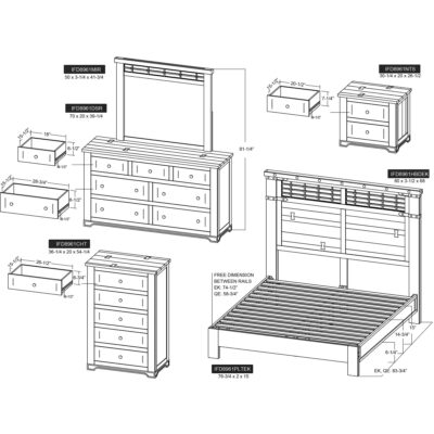 Parota III 2 Drawer Nightstand 13 Parota III 2 Drawer Nightstand IFD8961NTS IFD8961NTS 07