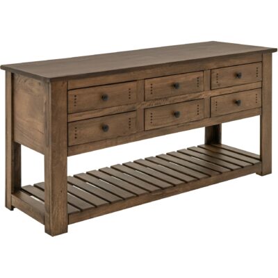 Parota III 6 Drawer 1 Shelf Sofa Table