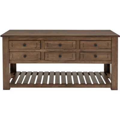 Parota III 6 Drawer 1 Shelf Sofa Table IFD8961SFT IFD8961SFT 02