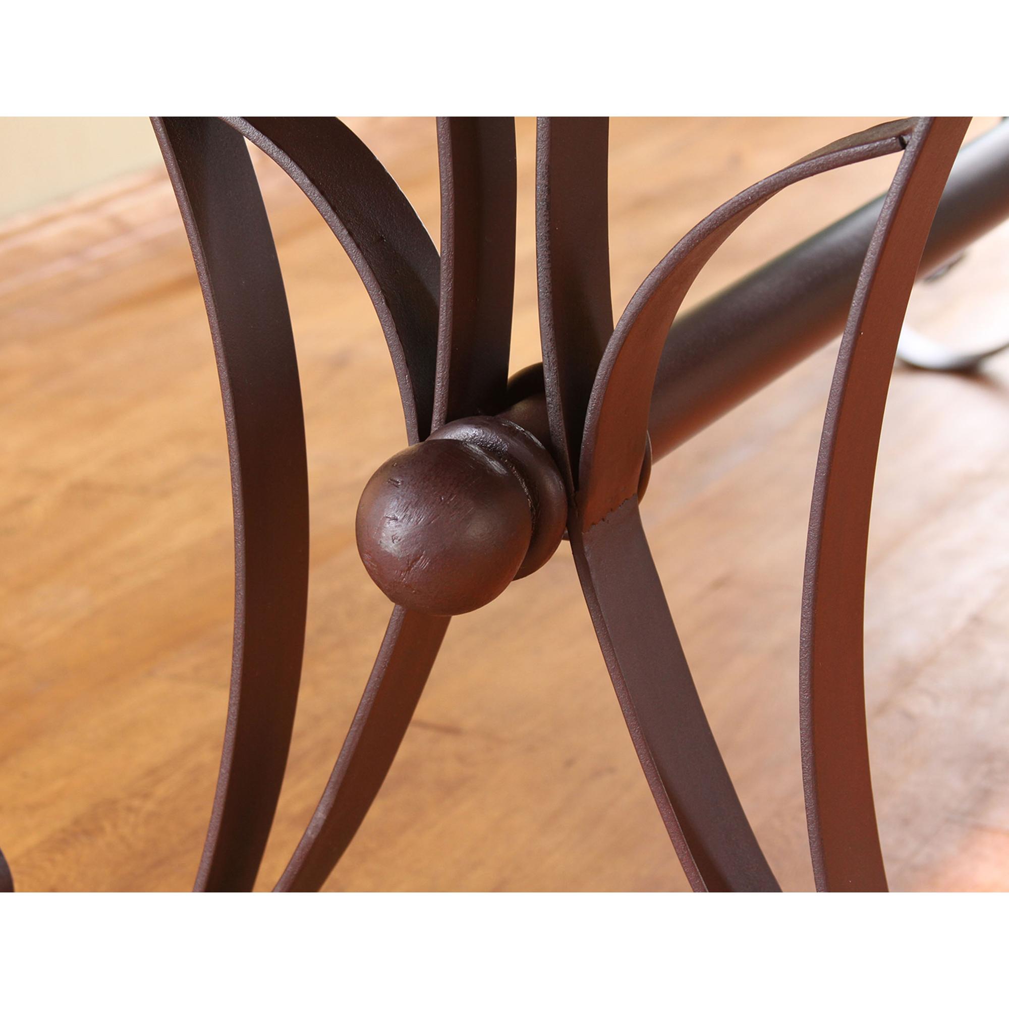 Antique Iron Base Dining Table 4 Antique Iron Base Dining Table - Image 4