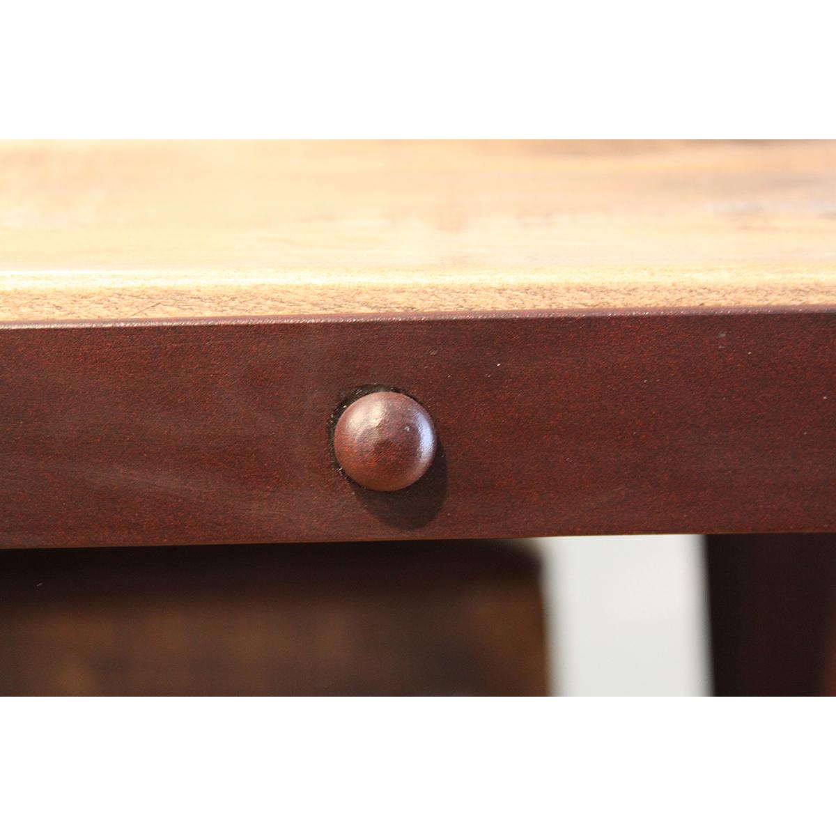 Antique Iron Base Dining Table 6 Antique Iron Base Dining Table - Image 6