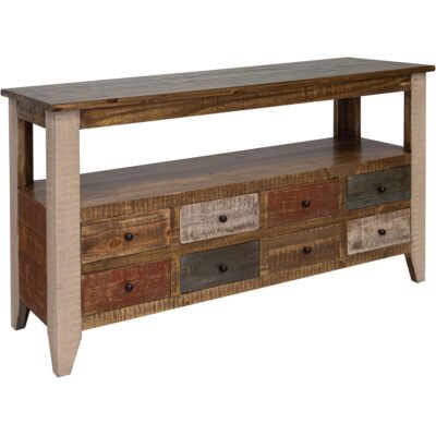 Antique 8 Drawer Sofa Table