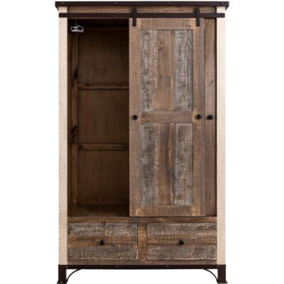 Antique 2 Drawer 1 Sliding Door 1 Mirror Door Armoire 13 Antique 2 Drawer 1 Sliding Door 1 Mirror Door Armoire IFD966ARMOIRE IFD966ARMOIRE 02