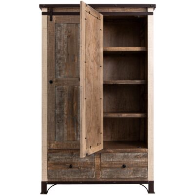 Antique 2 Drawer 1 Sliding Door 1 Mirror Door Armoire 14 Antique 2 Drawer 1 Sliding Door 1 Mirror Door Armoire IFD966ARMOIRE IFD966ARMOIRE 03